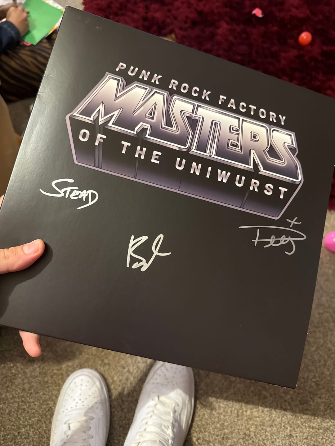 Customer photo review of Masters of the Uniwurst 2026 12" Vinyl - 2 Variants- SIGNED by the band
