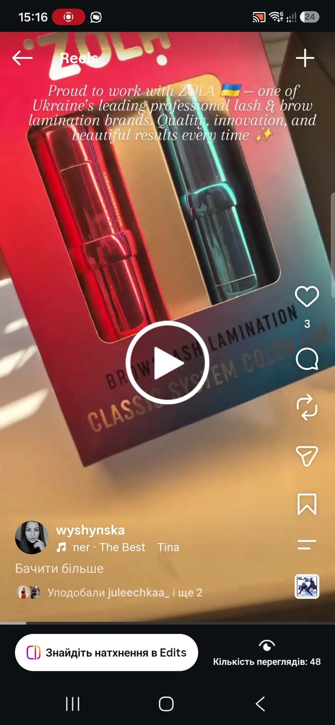 Customer video review of Zola Cosmetics - Eyelash & Eyebrow Lamination Colour Lab Kit 2 x 10ml