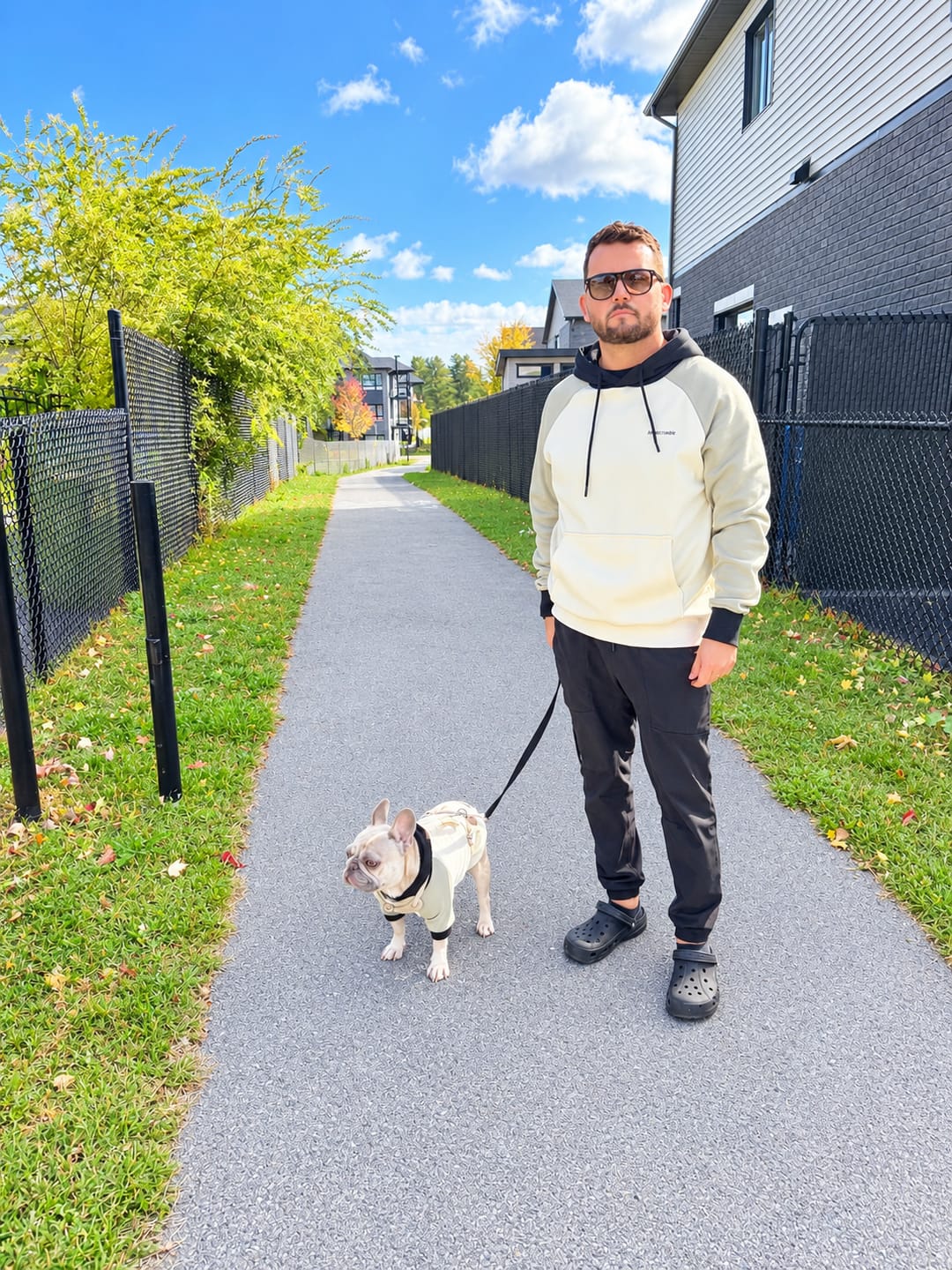 Customer photo review of Olive Cream Human Hoodie