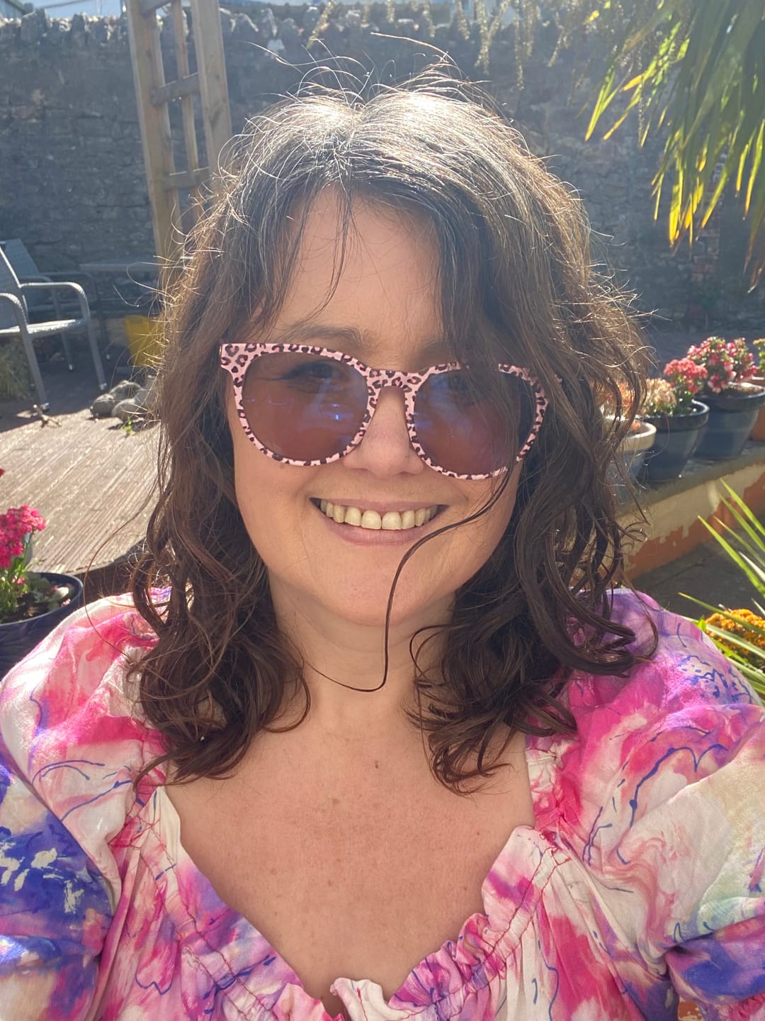 Customer photo review of Floral Cascade Linen Look Viscose Fabric