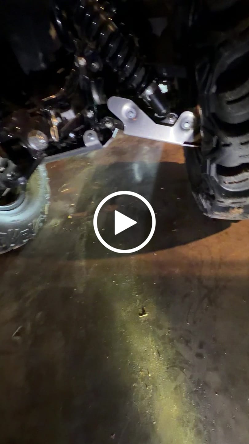 Customer video review of Frame Skid Plate Kit — Suzuki KingQuad 450/500/700/750 (2005+)