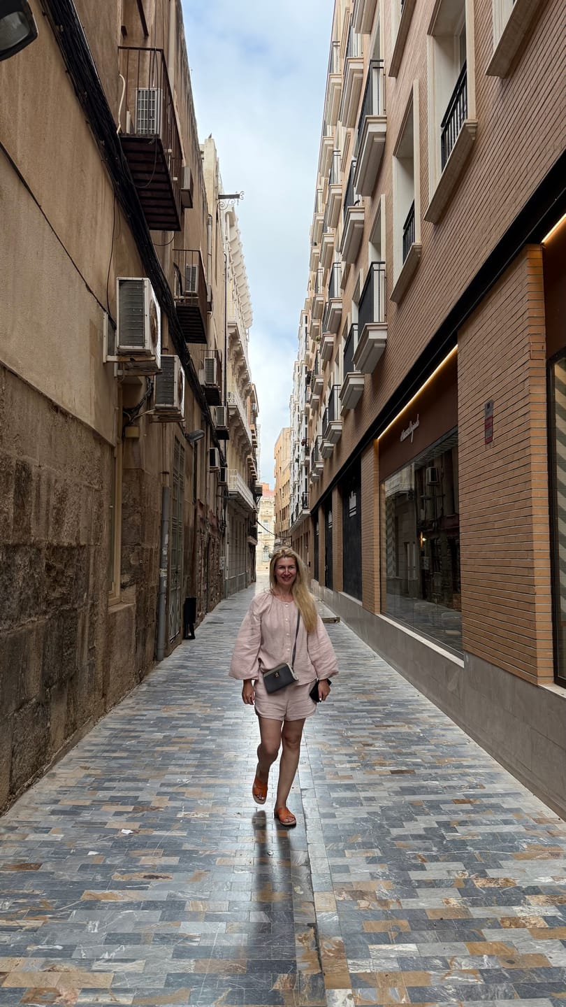 Customer photo review of Lightweight Cashmere T-Shirt in Candy Pink