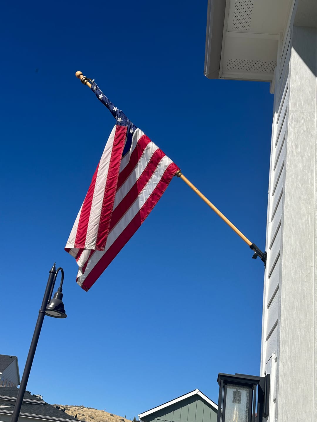 Customer photo review of 3' x 5' American Flag Set