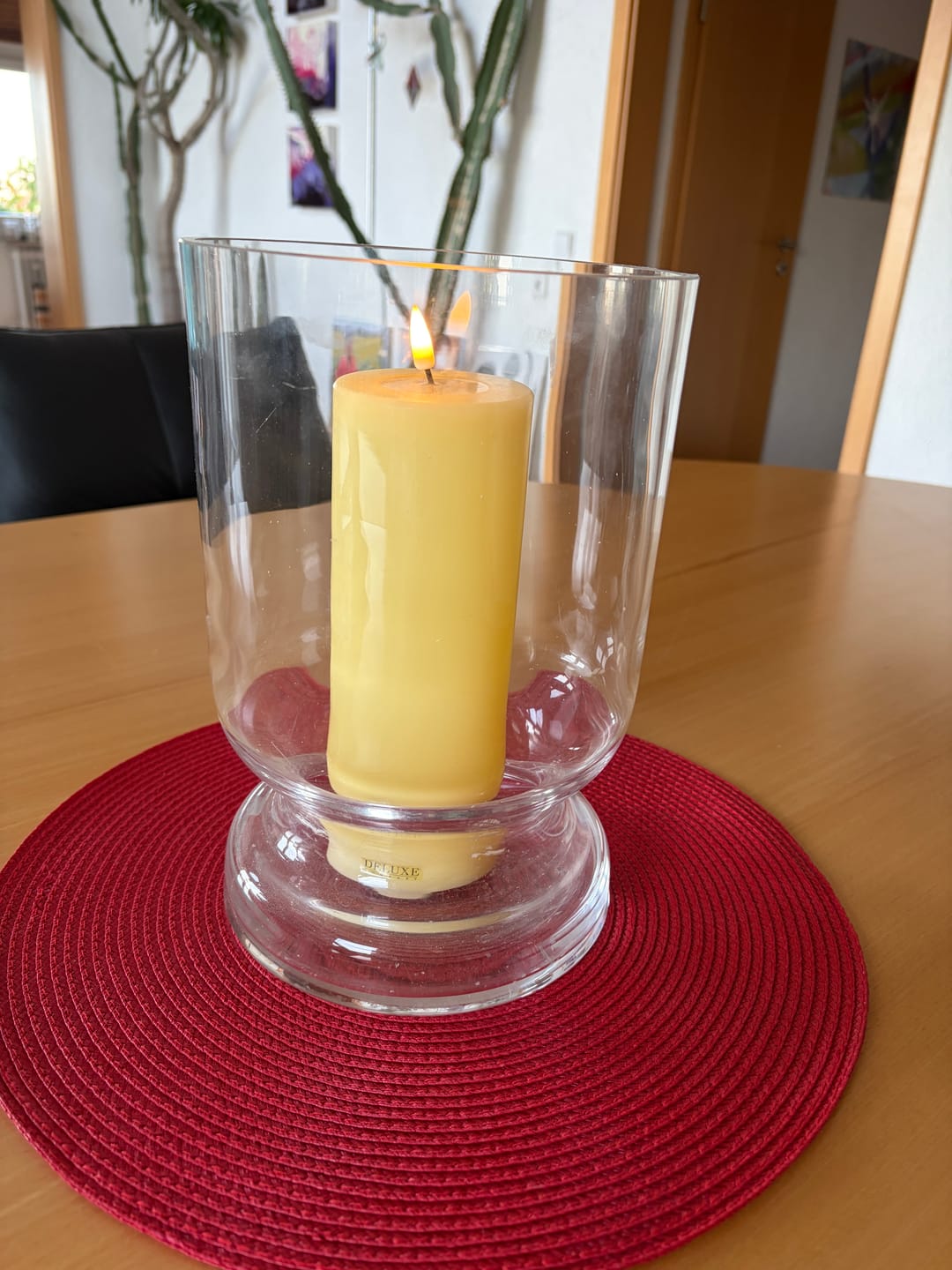 Customer photo review of LED Bloklys Ø 7,5 x 20 cm Lysegul