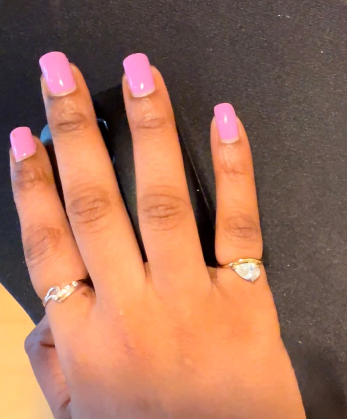 Customer photo review of Pear Promise Ring