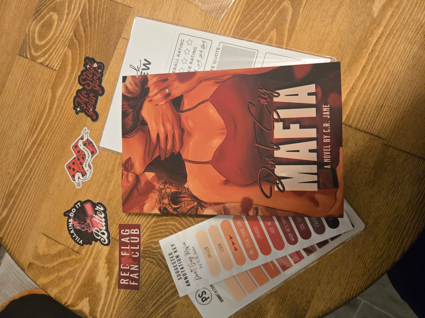 Customer photo review of good girl book club subscription