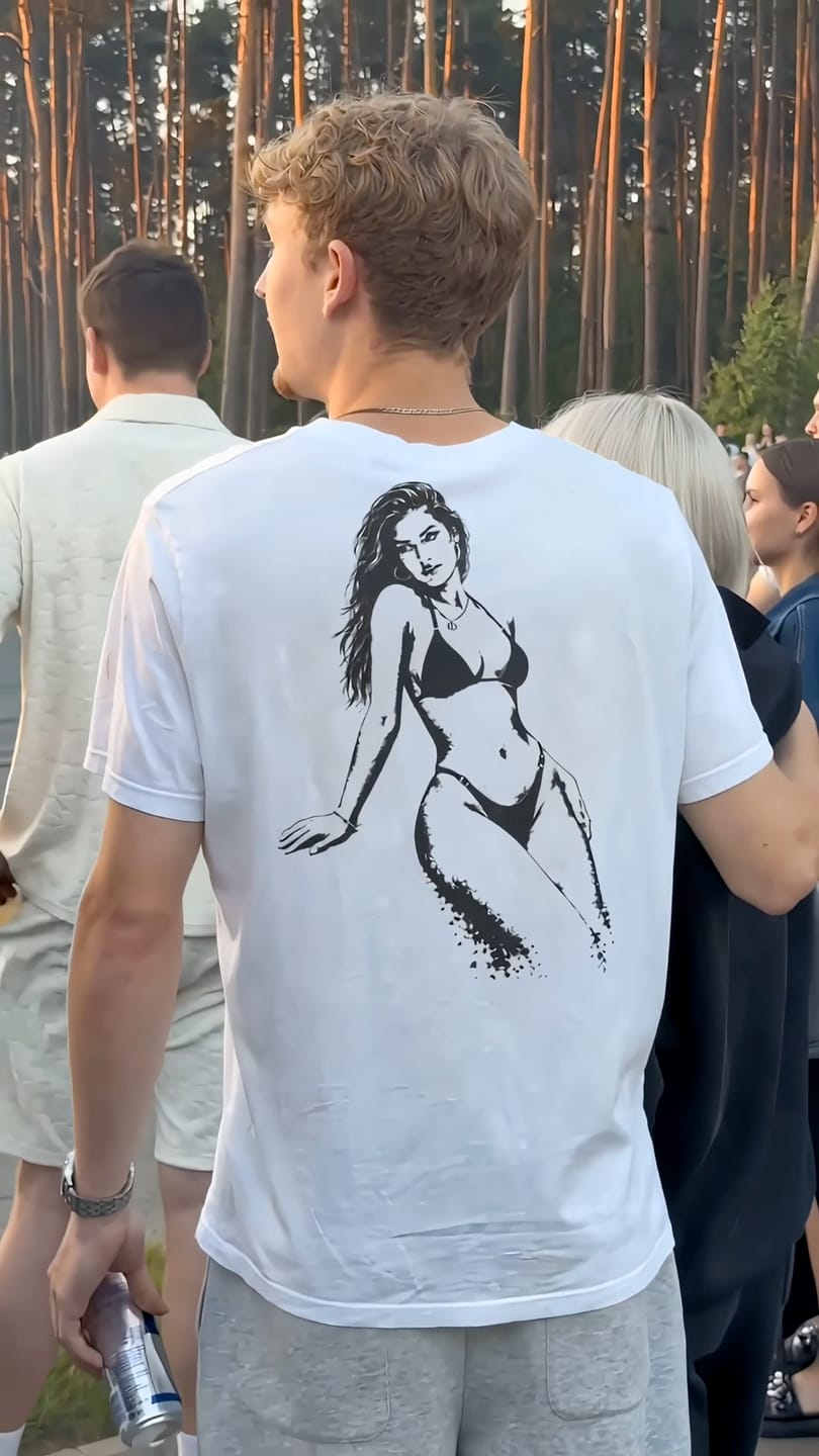 Customer photo review of OthersHalf™ Custom Portrait Shirt