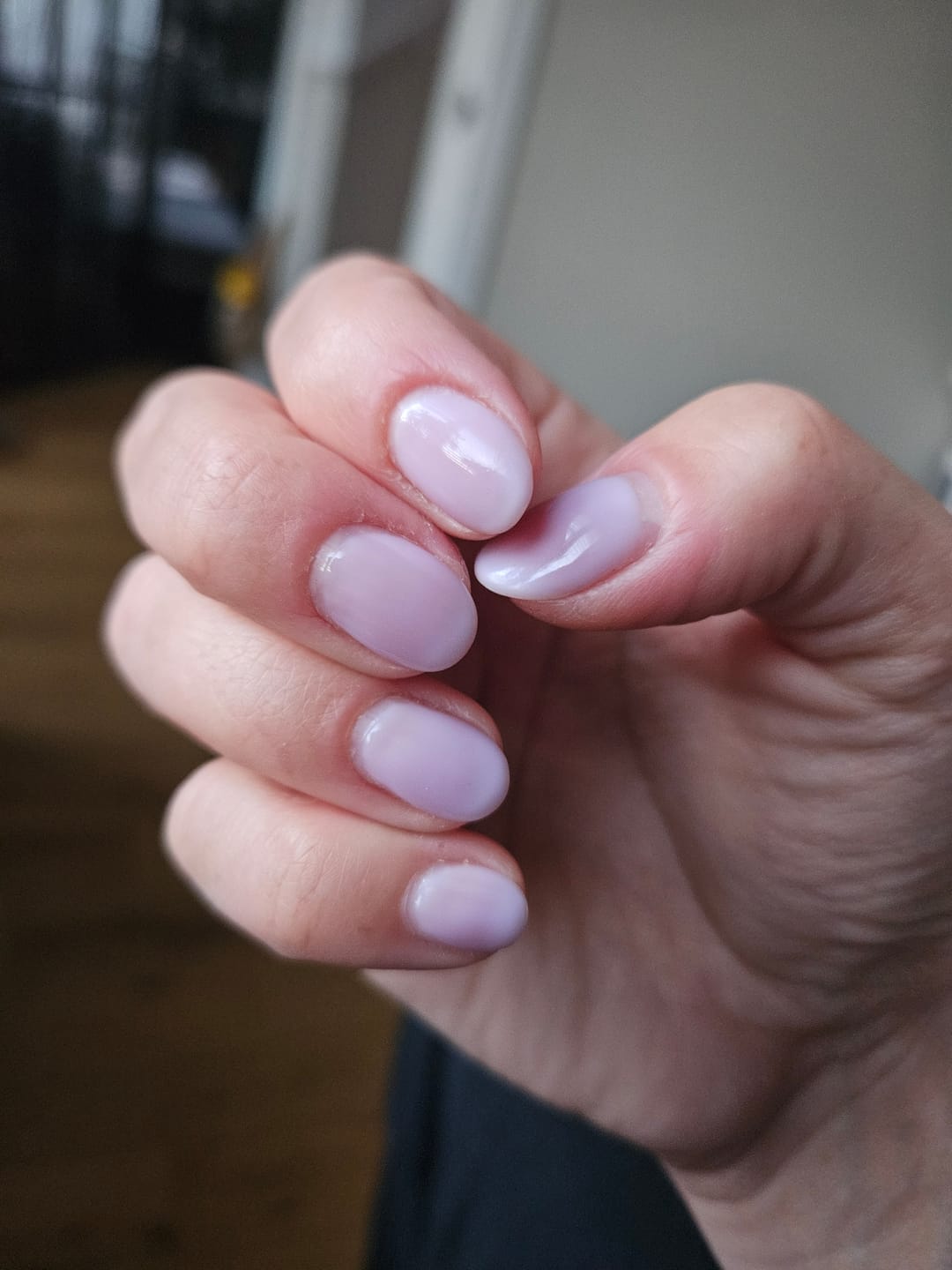 Customer photo review of Semilac Smart Builder 825 Lavender Touch - Builder Gel in a Bottle