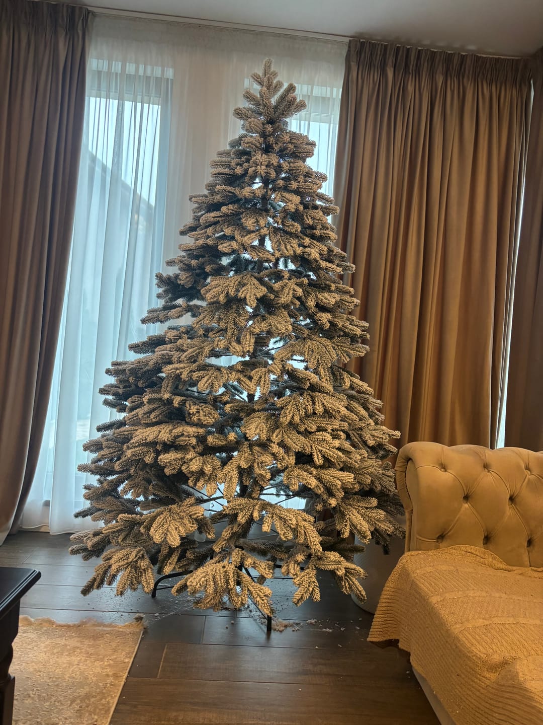 Customer photo review of Brad artificial de Crăciun Nordic, nins, 3D, 230 cm