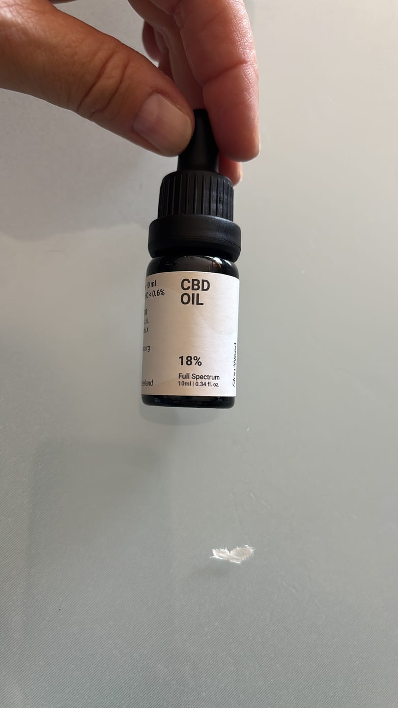 Customer photo review of Olio CBD 18% Full Spectrum
