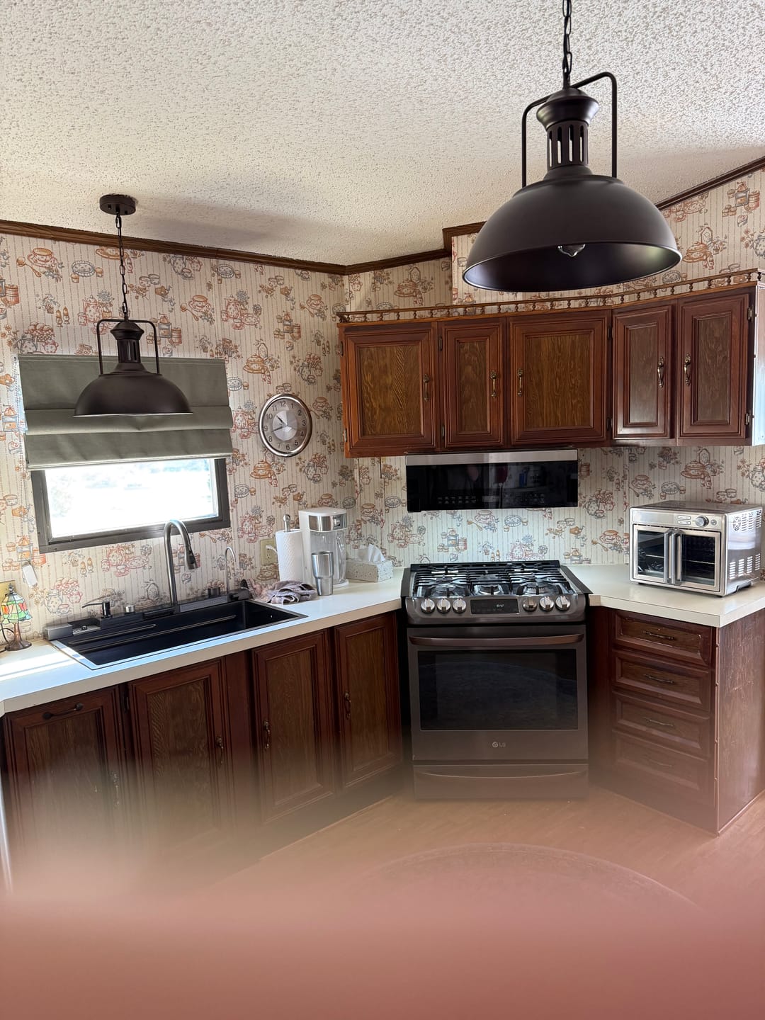 Customer photo review of 1-Light Industrial Dome Pendant Light
