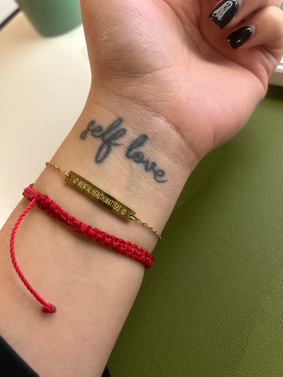 Customer photo review of Mental Health Matters Bracelet