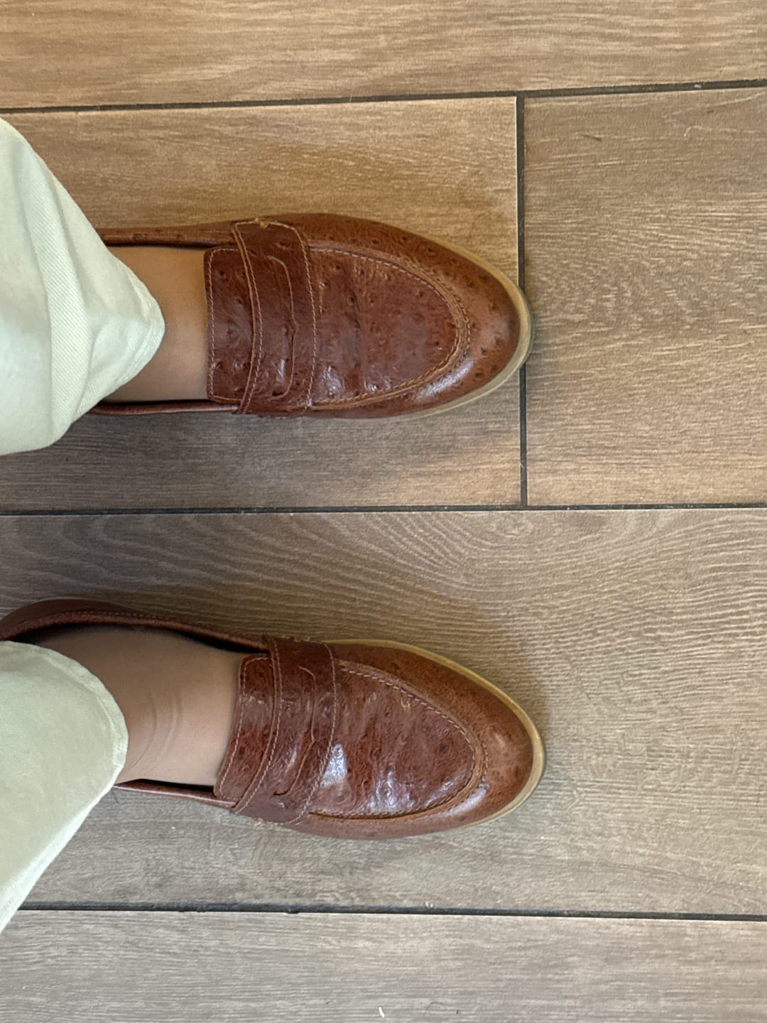 Customer photo review of Mocasin Mujer / Coligue Café