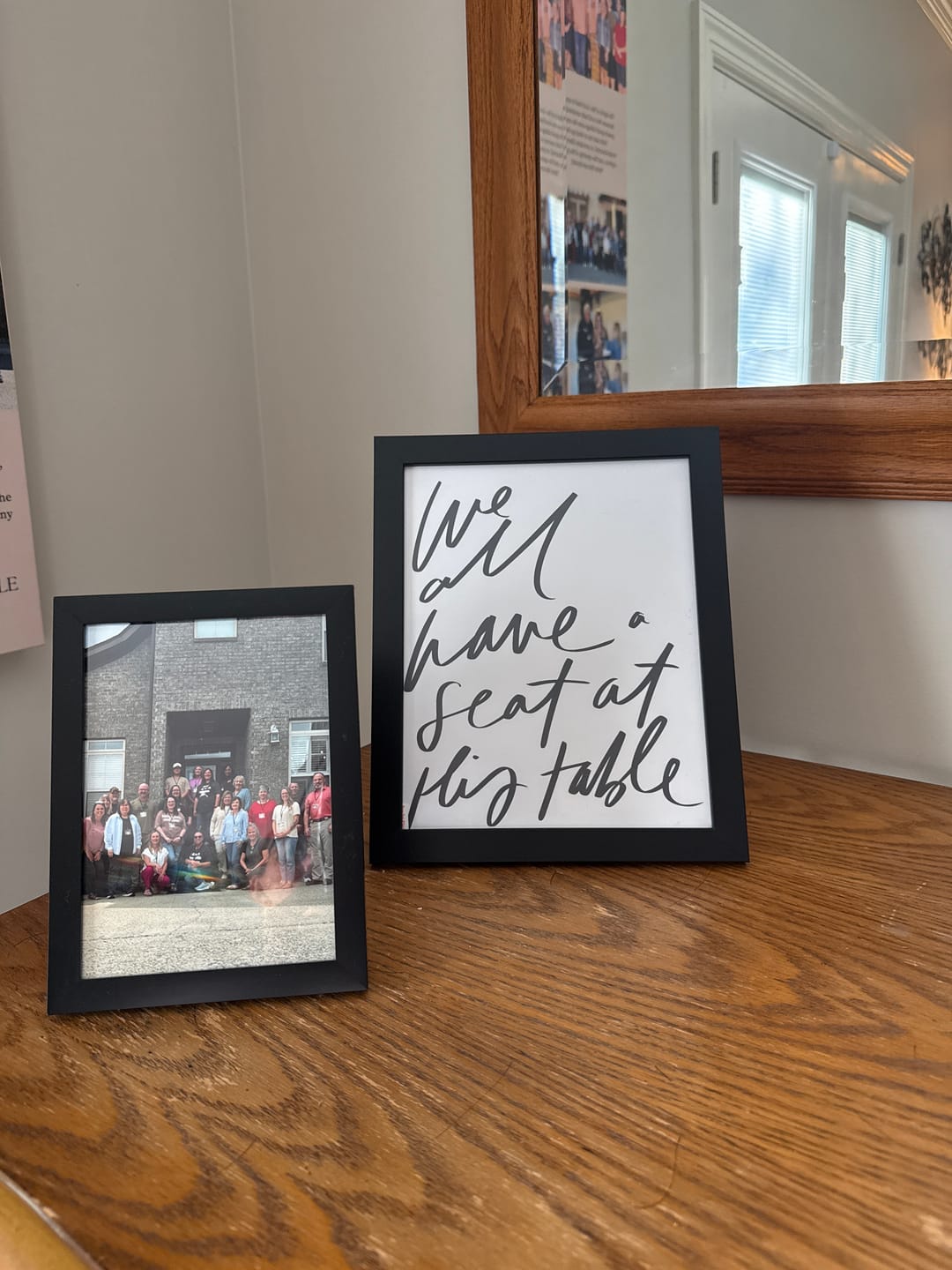 Customer photo review of 8x10 We All Have A Seat