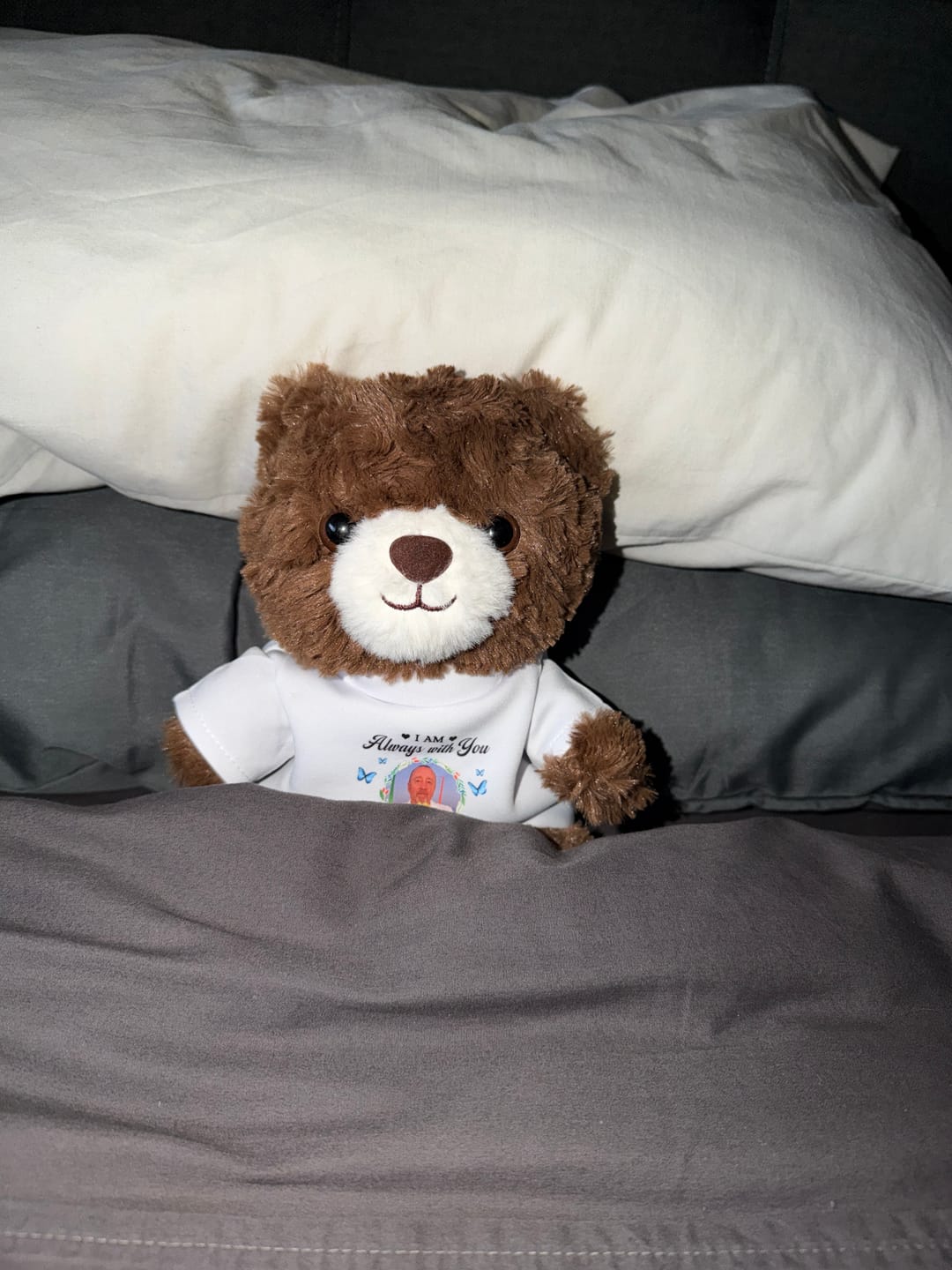 Customer photo review of I'm Always With You - Personalized Memorial Teddy Bear