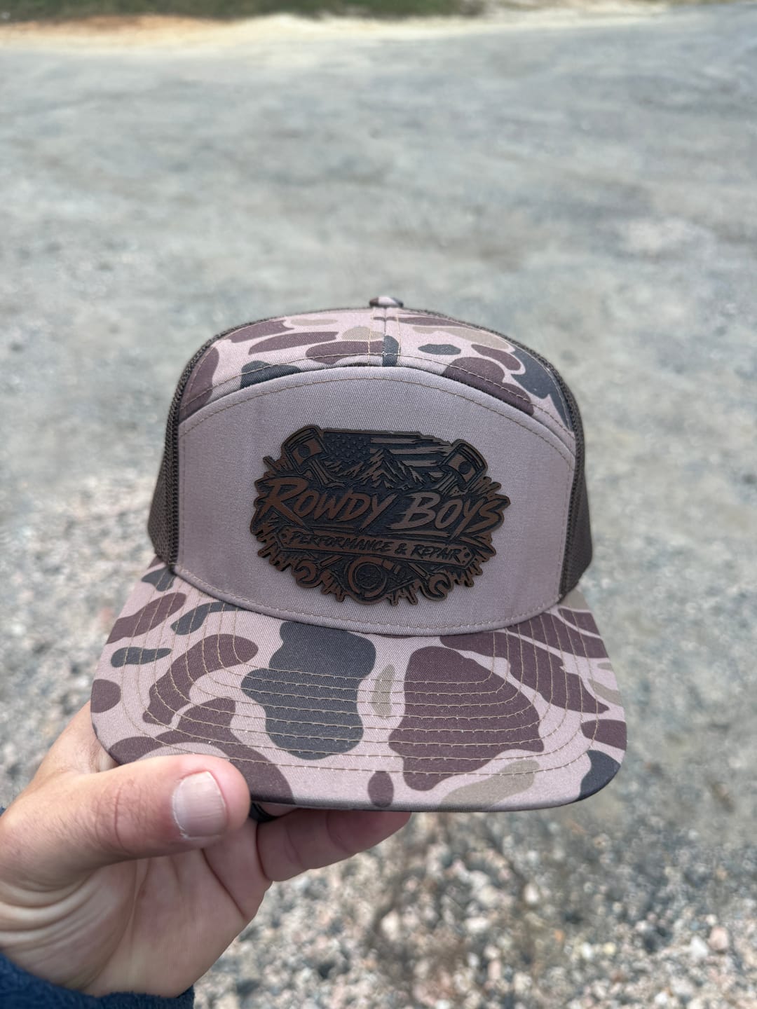 Customer photo review of Richardson 112 Custom Leather Patch Hats