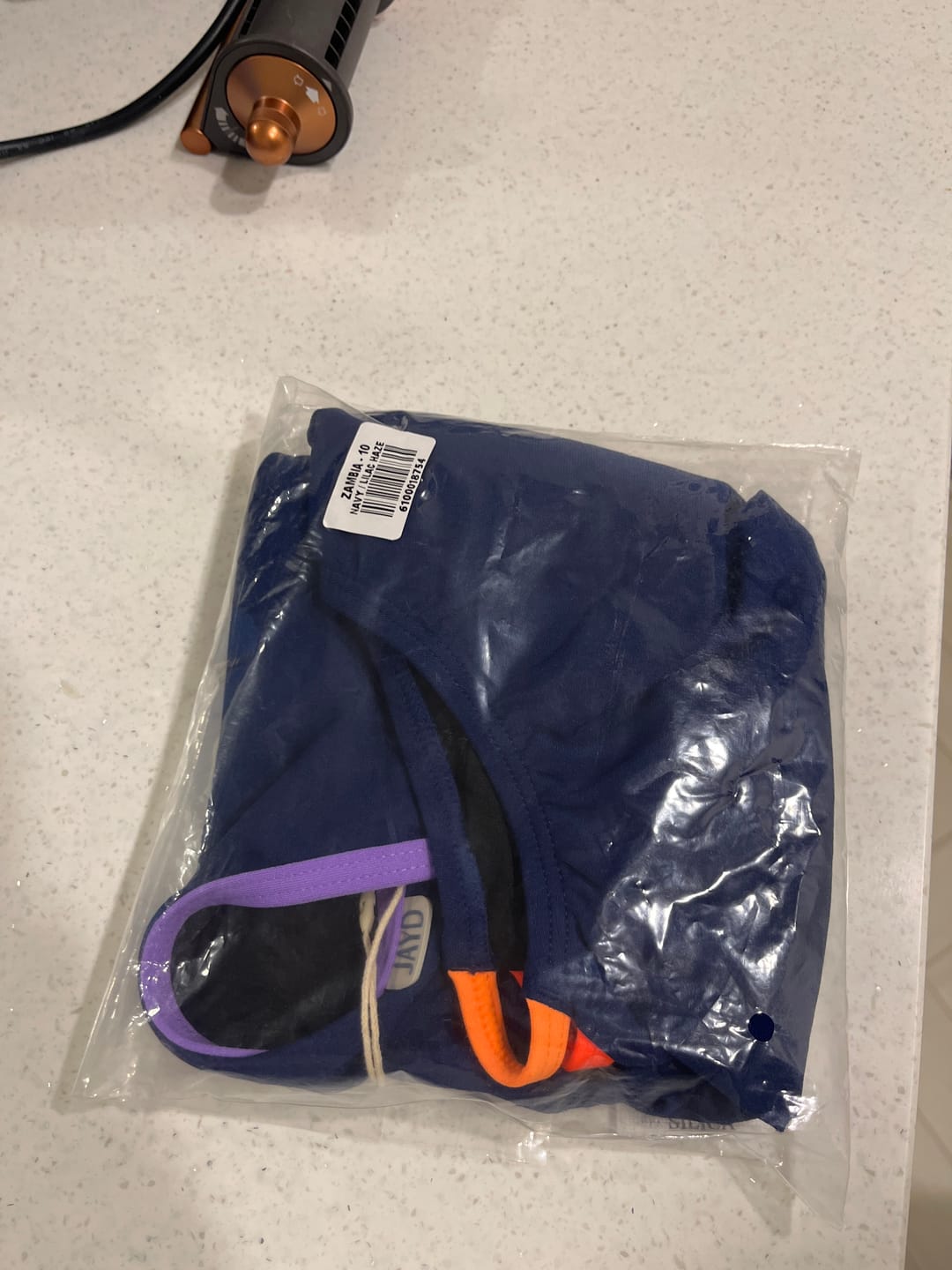 Customer photo review of ZAMBIA ONE PIECE - Navy|Lilac Haze