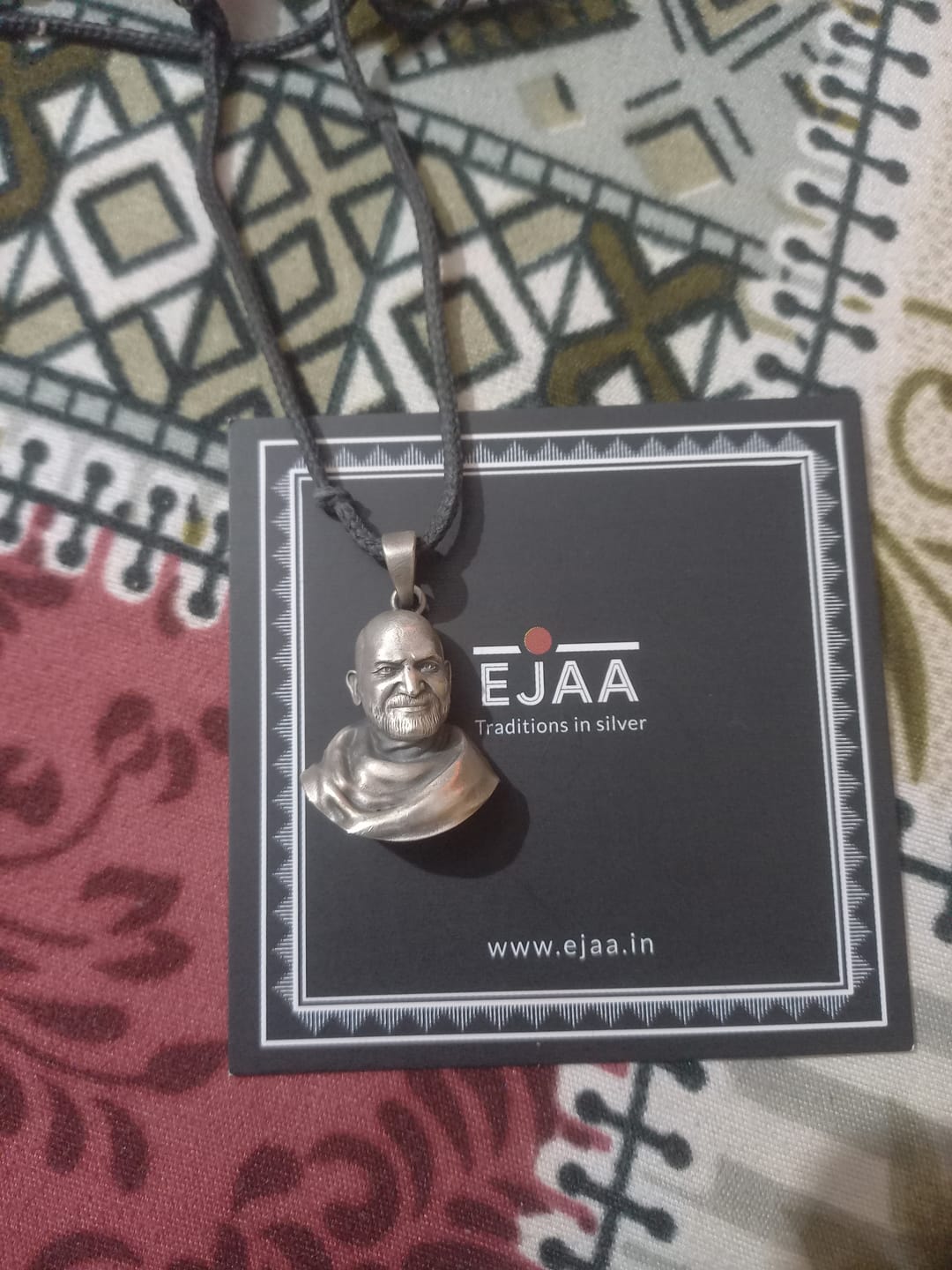 Customer photo review of Neem Karoli Baba Pendant