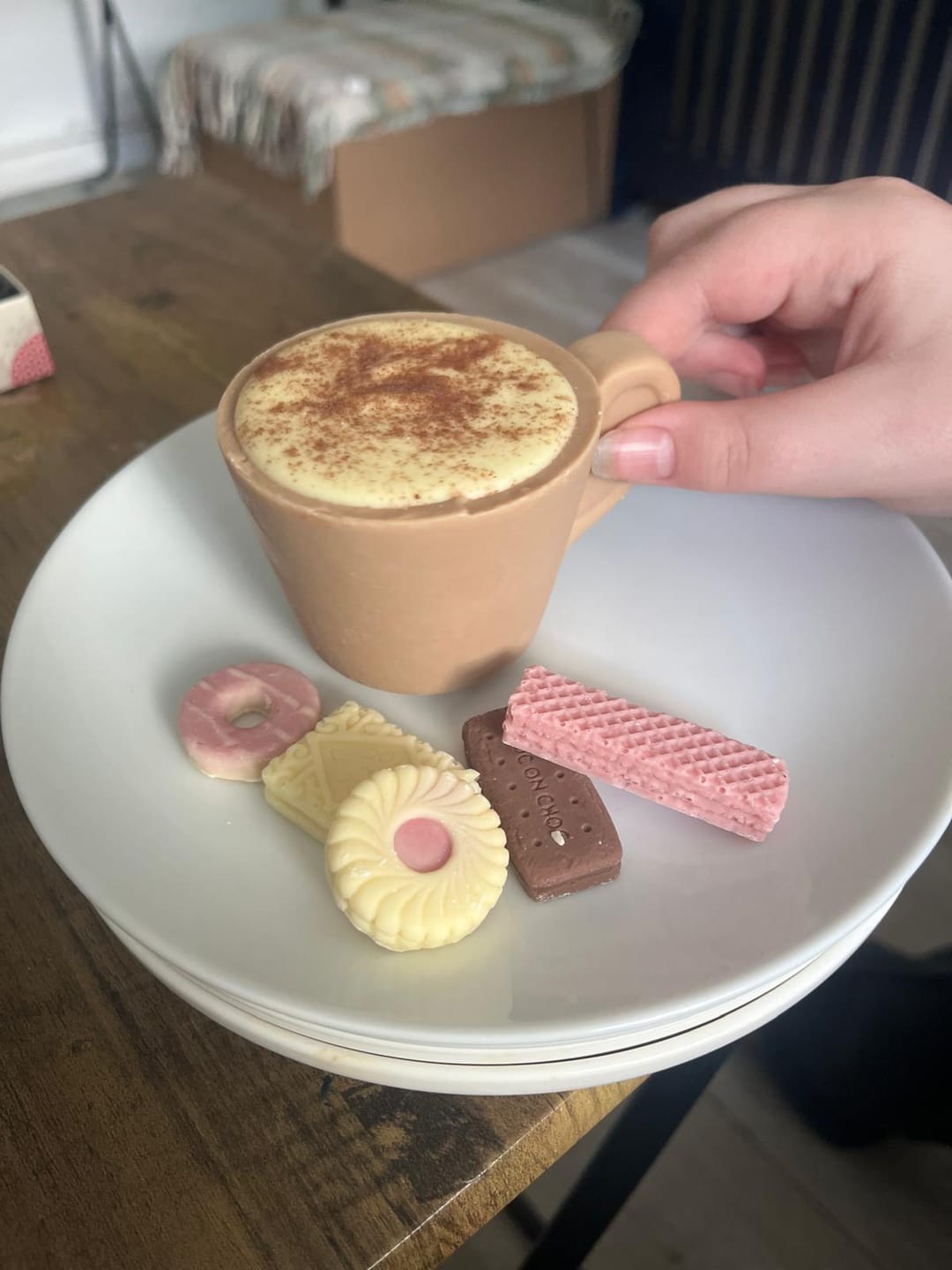 Customer photo review of Coffee Ganache filled Chocolate Cup