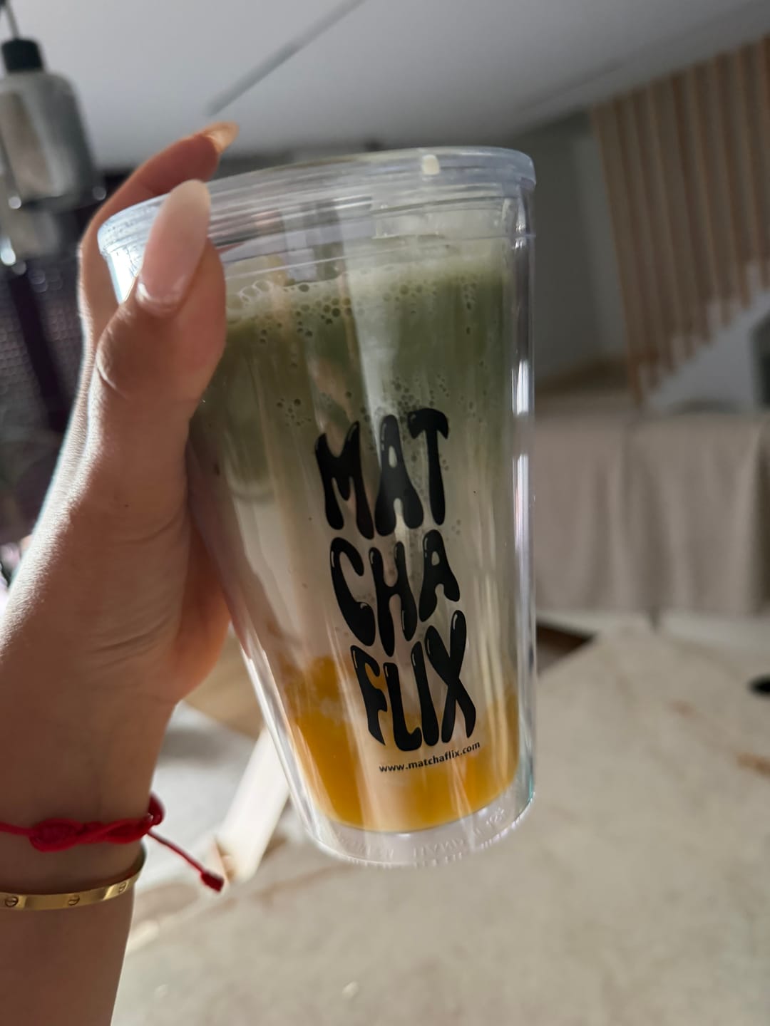 Customer photo review of Té Matcha Premium Fresa