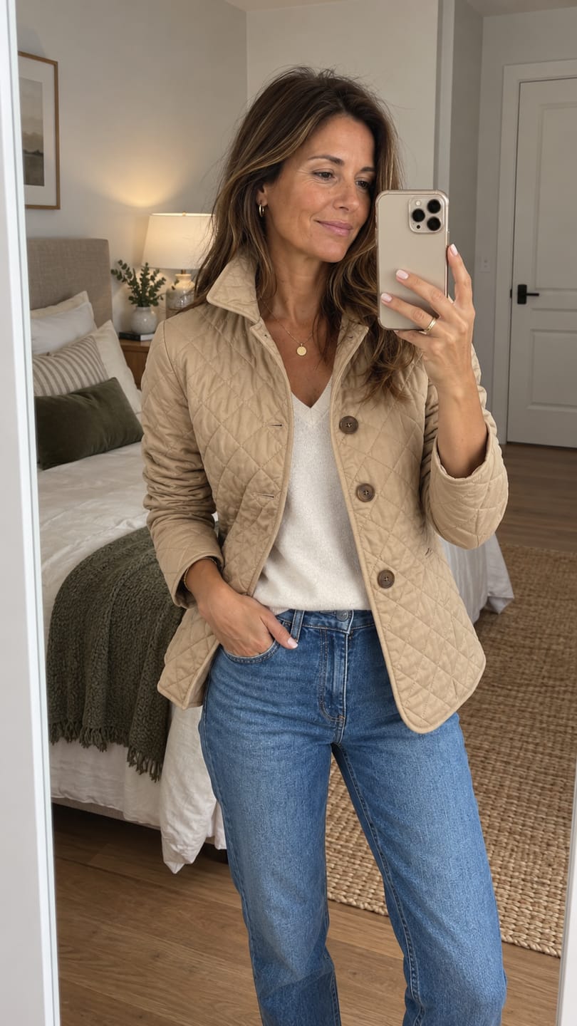 Customer photo review of Aurora | Chaqueta acolchada ligera