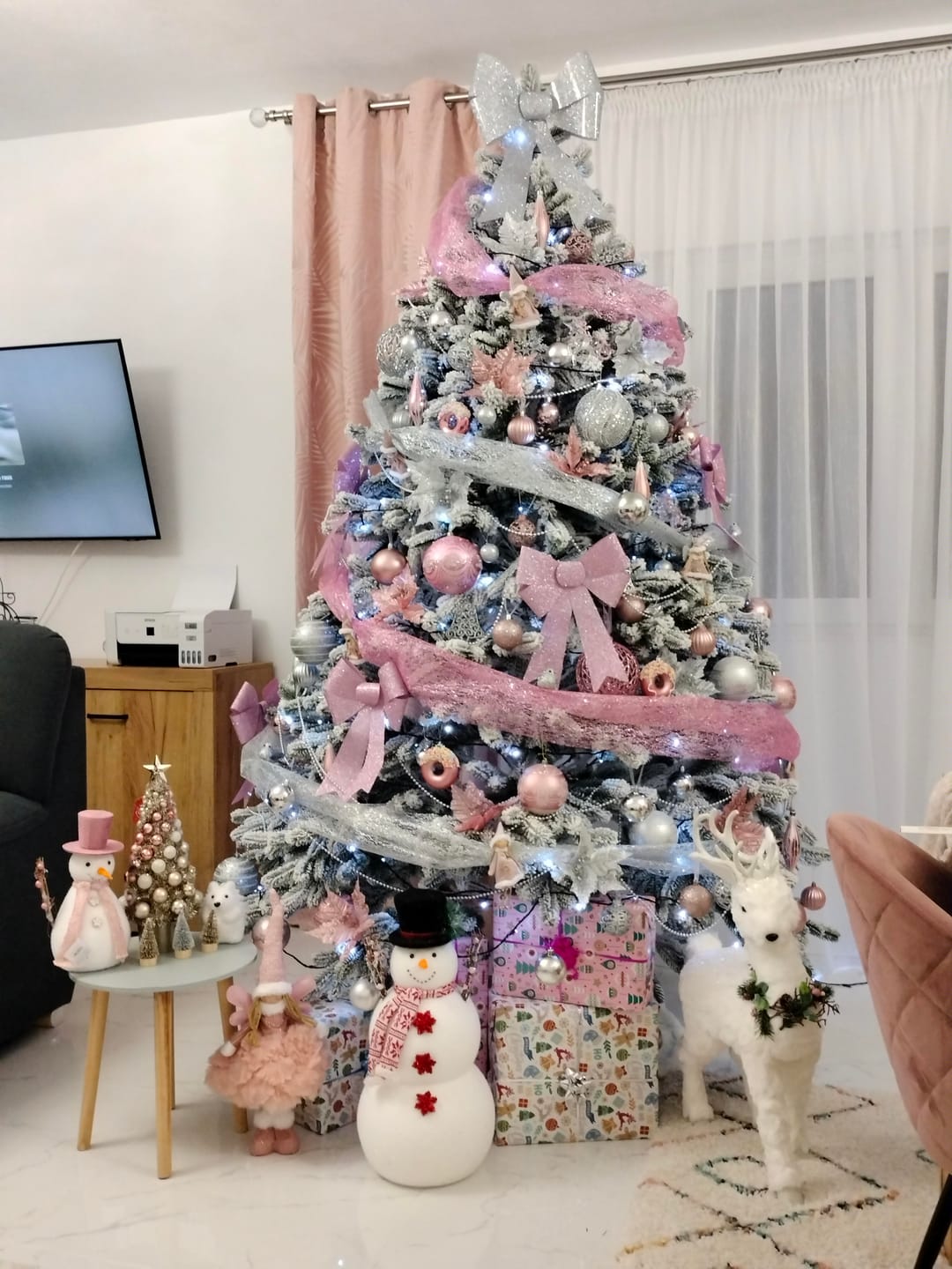 Customer photo review of Brad artificial de Crăciun Nordic, nins, 3D, 230 cm