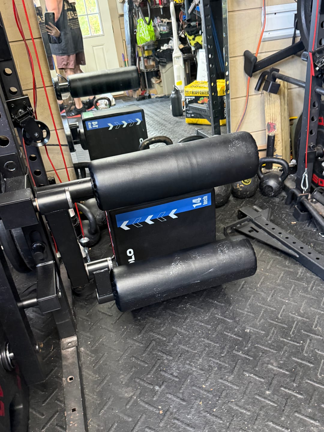 Customer photo review of Rack Mounted Leg Extension and Curl Attachment - 2"×2"