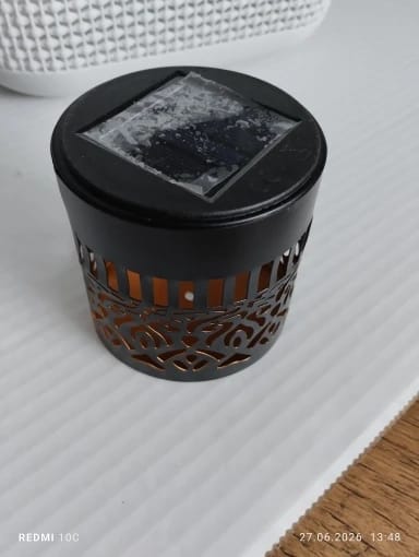 Customer photo review of LumiMandala™ – Solar Rainbow Garden Light