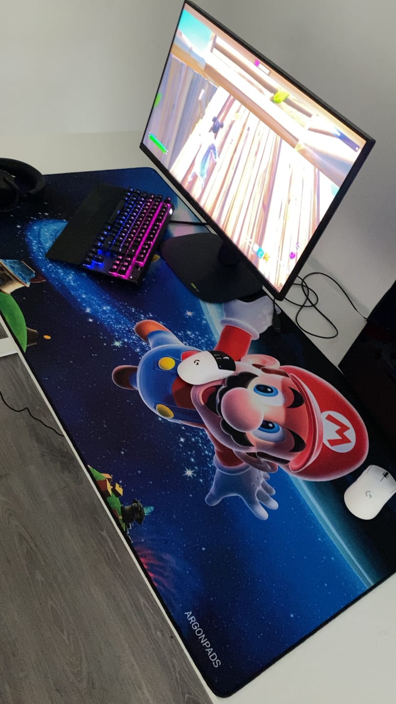 Customer photo review of Customizable Gaming Mousepad