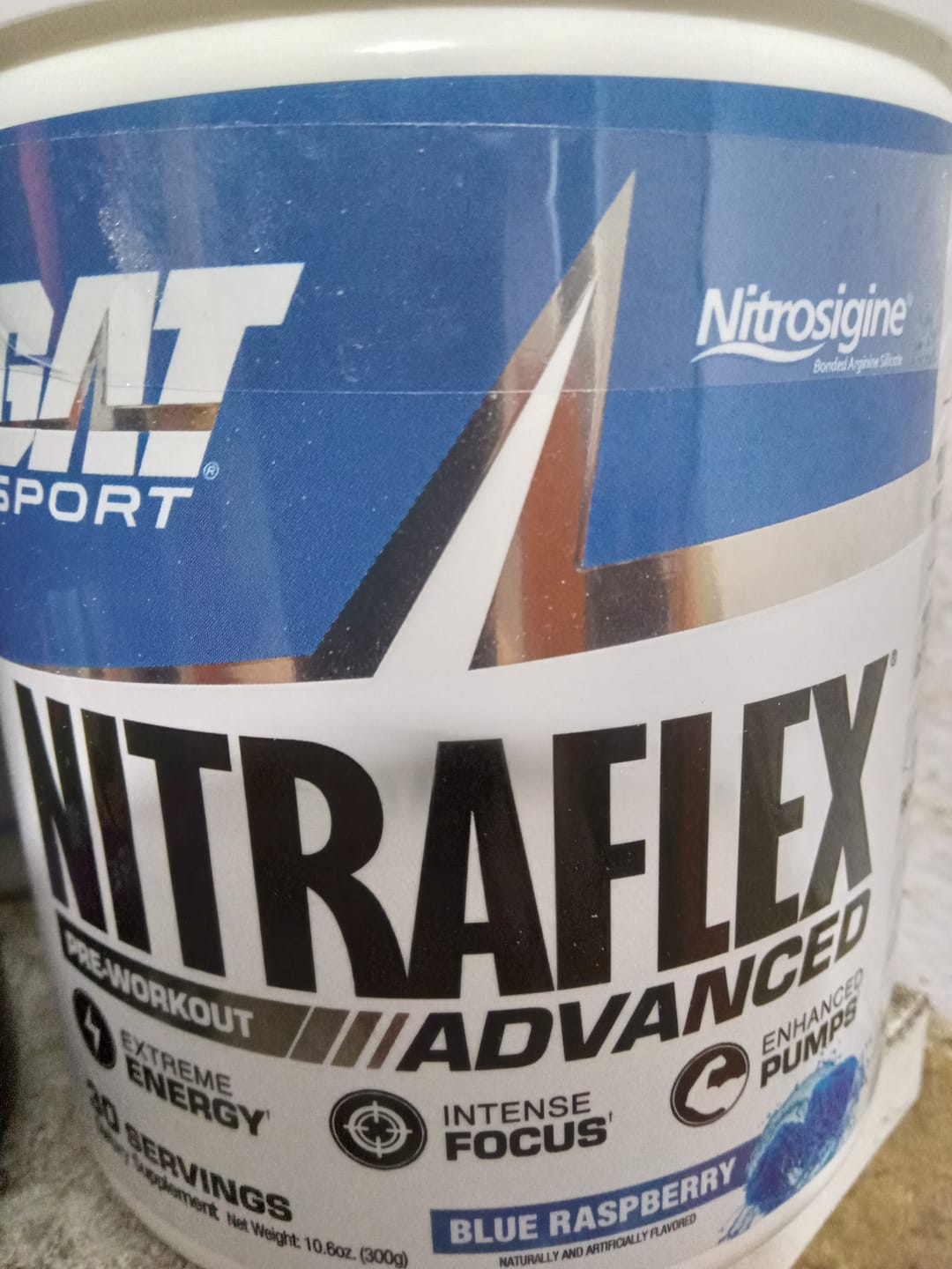 Customer photo review of GAT - Nitraflex Advanced Pre-Treino - 300 Gramas
