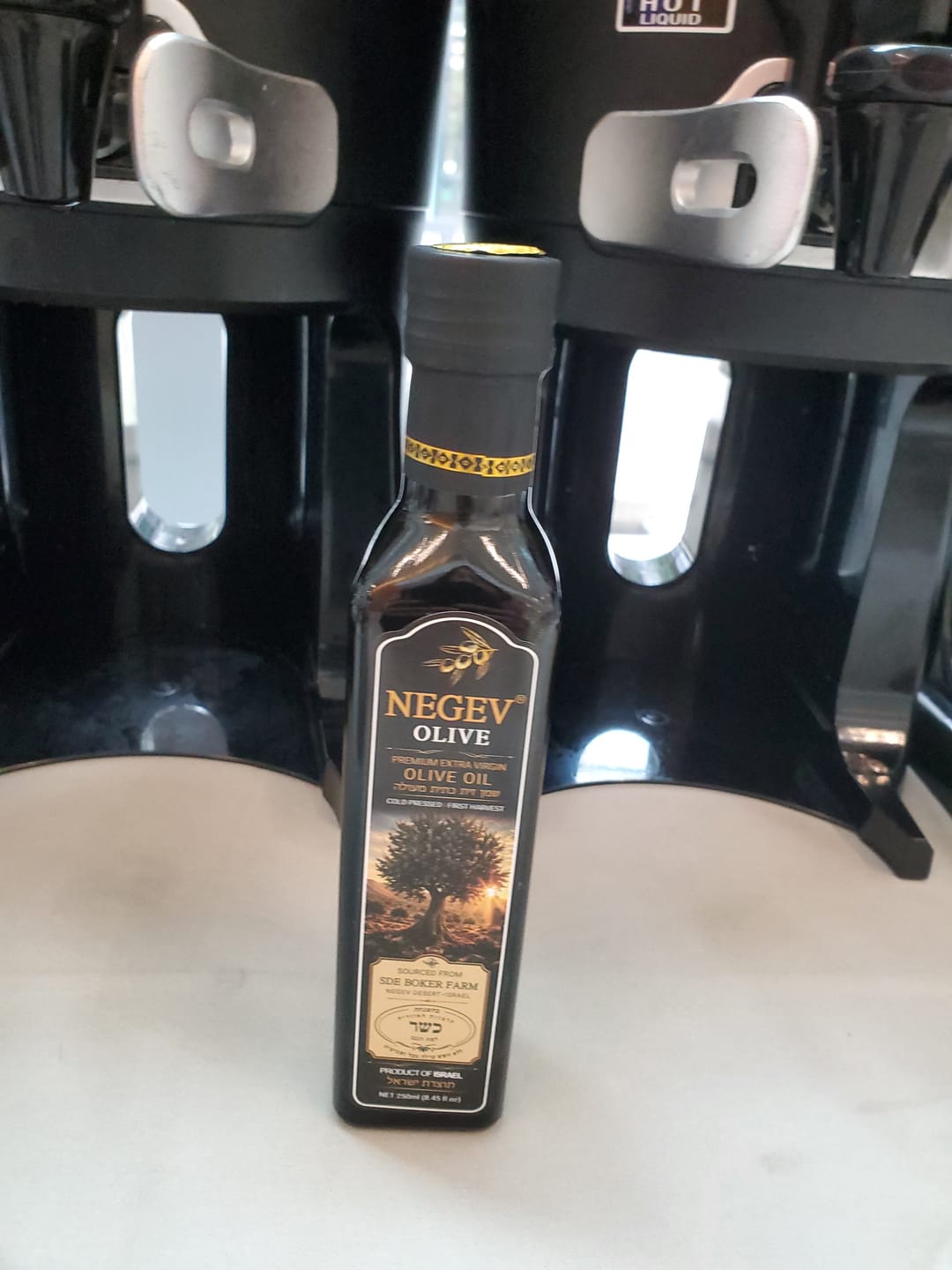 Customer photo review of NEGEV Israeli Extra Virgin Olive Oil כשר