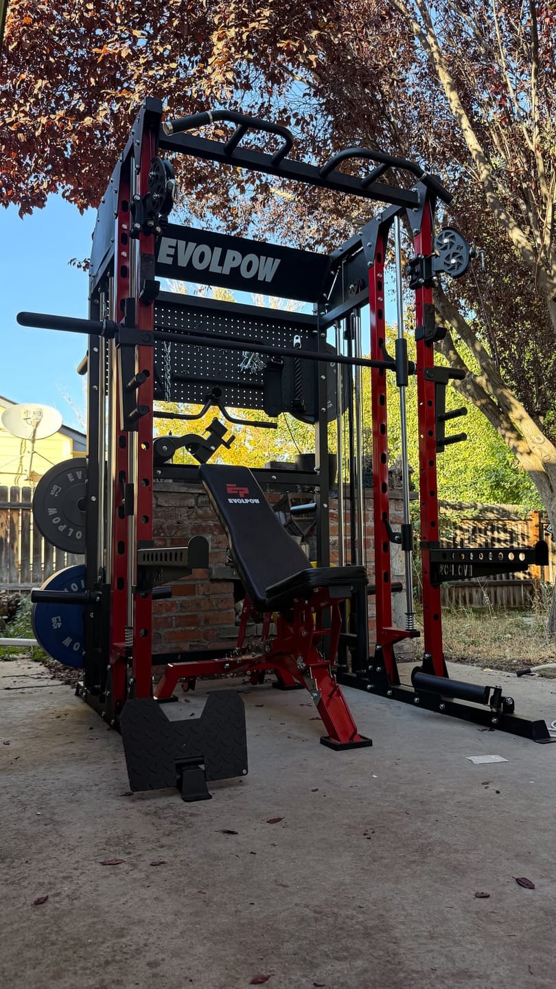 Customer photo review of EVOLPOW M2B Brute All-In-One Smith Machine Home Gym