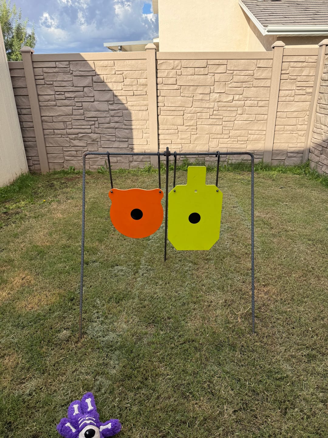Customer photo review of 12" X 1/2" AR500 Steel Gong Shooting Target