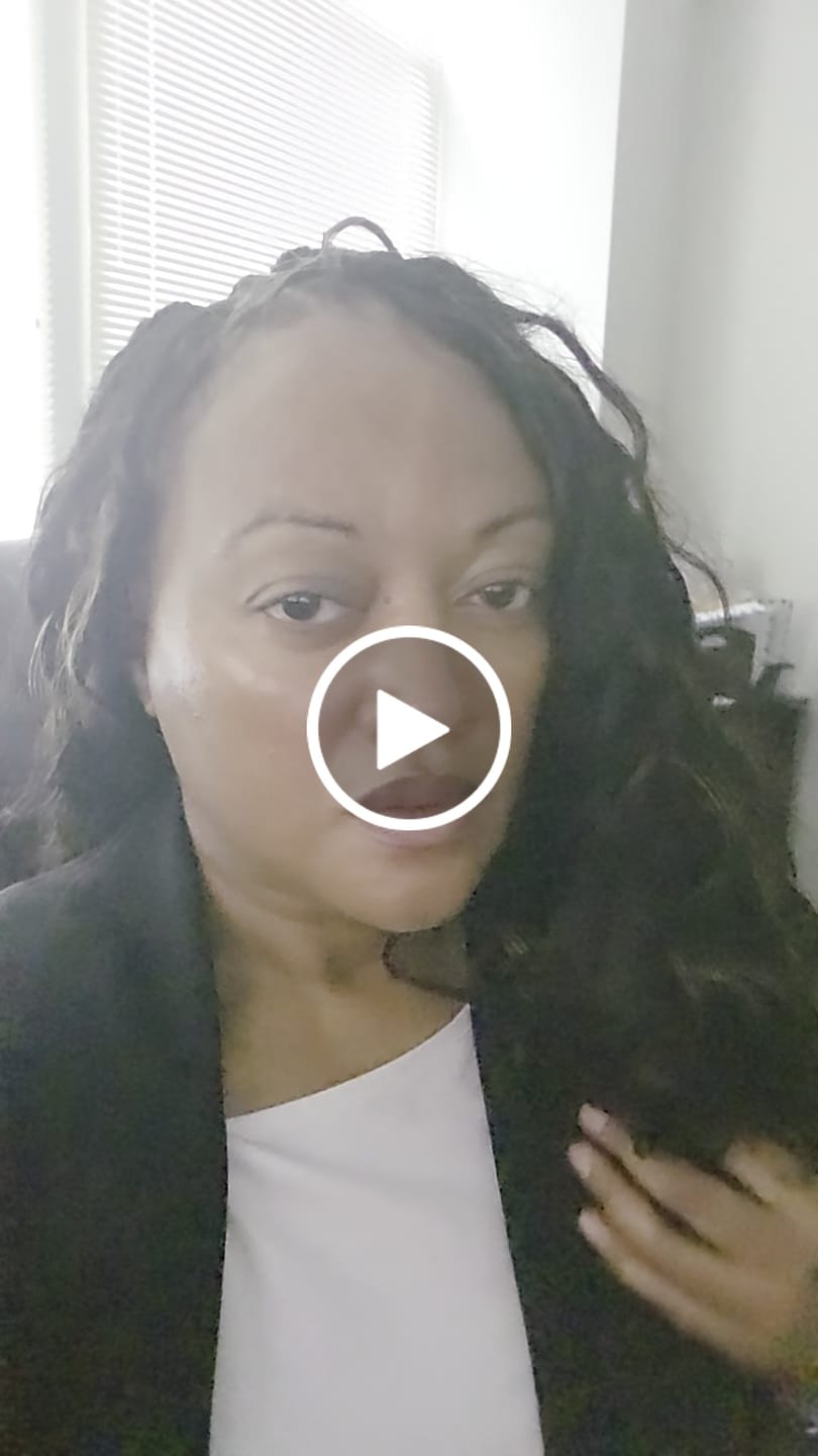 Customer video review of #4/27/30 Mix Color Blend Body Wave Human Crochet Hair