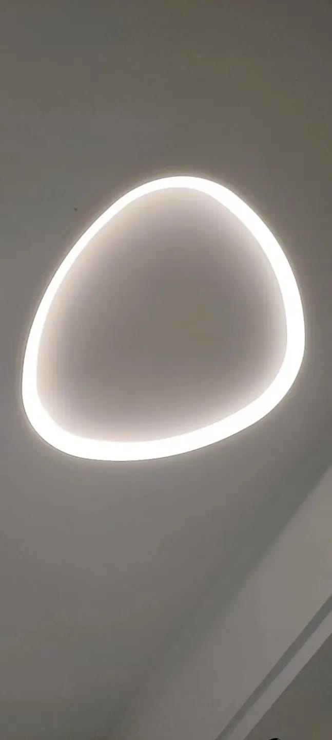 Customer photo review of Pebble Ceiling Light, Flush Mount, Aluminium and Acrylic, 42–90 cm