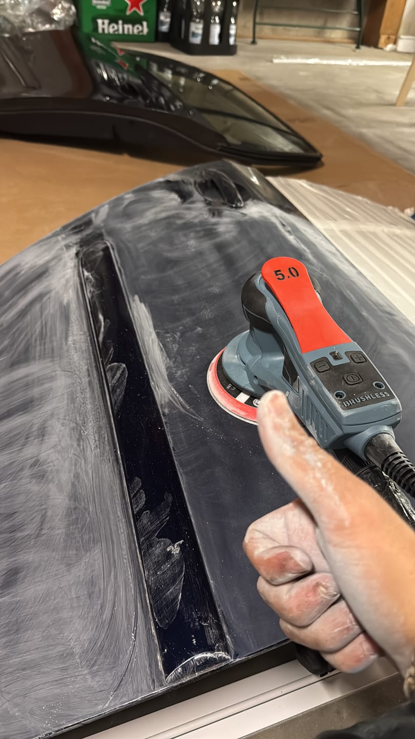 Customer photo review of Bürstenloser Exzenterschleifer 150mm mit Tragkoffer FZ-EZ150A