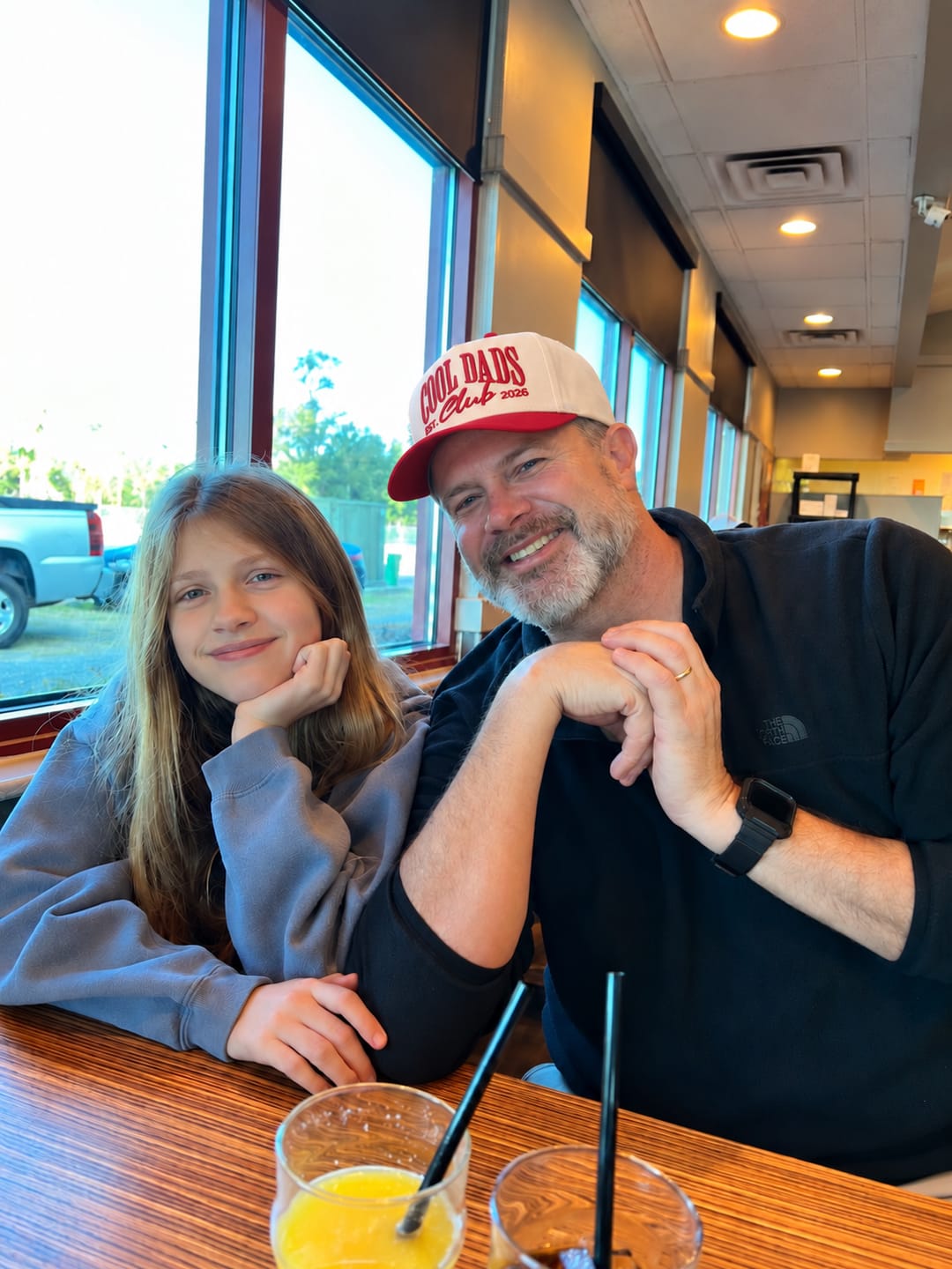 Customer photo review of Custom Cool Dads Club Est Snapback Hat – Embroidered Baseball Cap for Dad