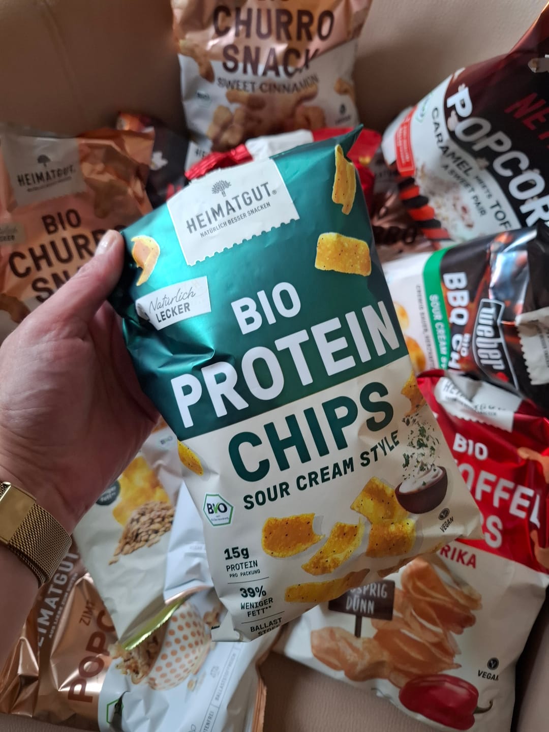 Customer photo review of Bio Linsen Chips Sour Cream Style