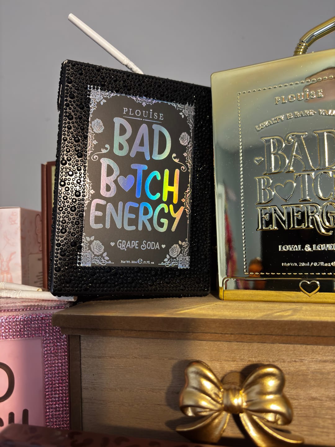 Customer photo review of Halloween Crystal Bad Bitch Energy Lip Conditioner & Lip Oil Duo