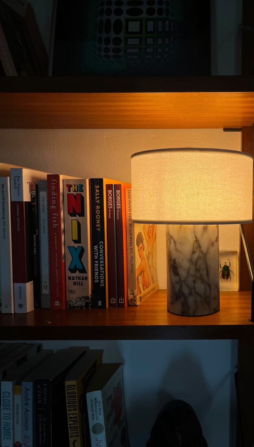 Customer photo review of Auríe Portable Lamp | Calacatta Viola