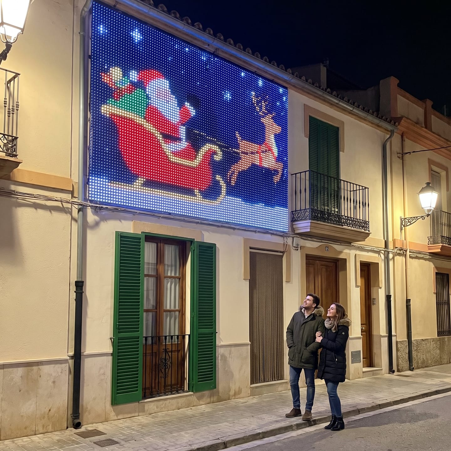 Customer photo review of Cortina de luces LED inteligente · fachadas, balcones e interior