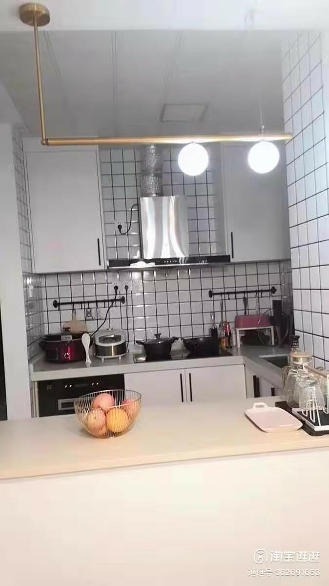 Customer photo review of Pivoting Opal Glass Pendant Light for Dining Table, Brass