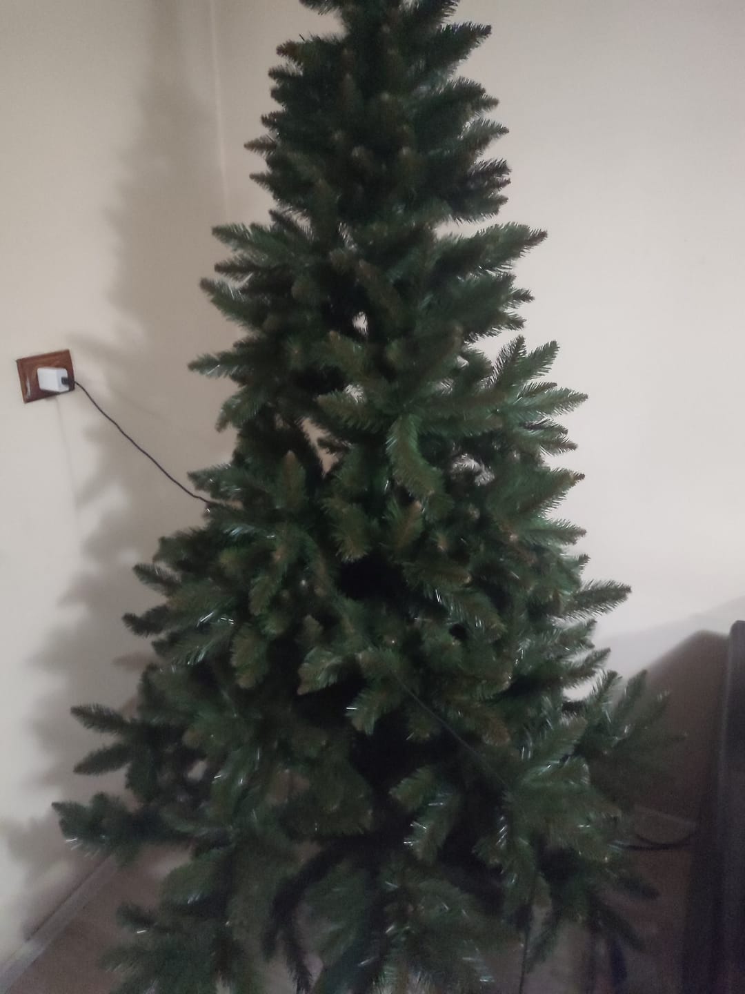Customer photo review of Brad artificial de Crăciun Bucegi, verde clasic, 220 cm, cu suport