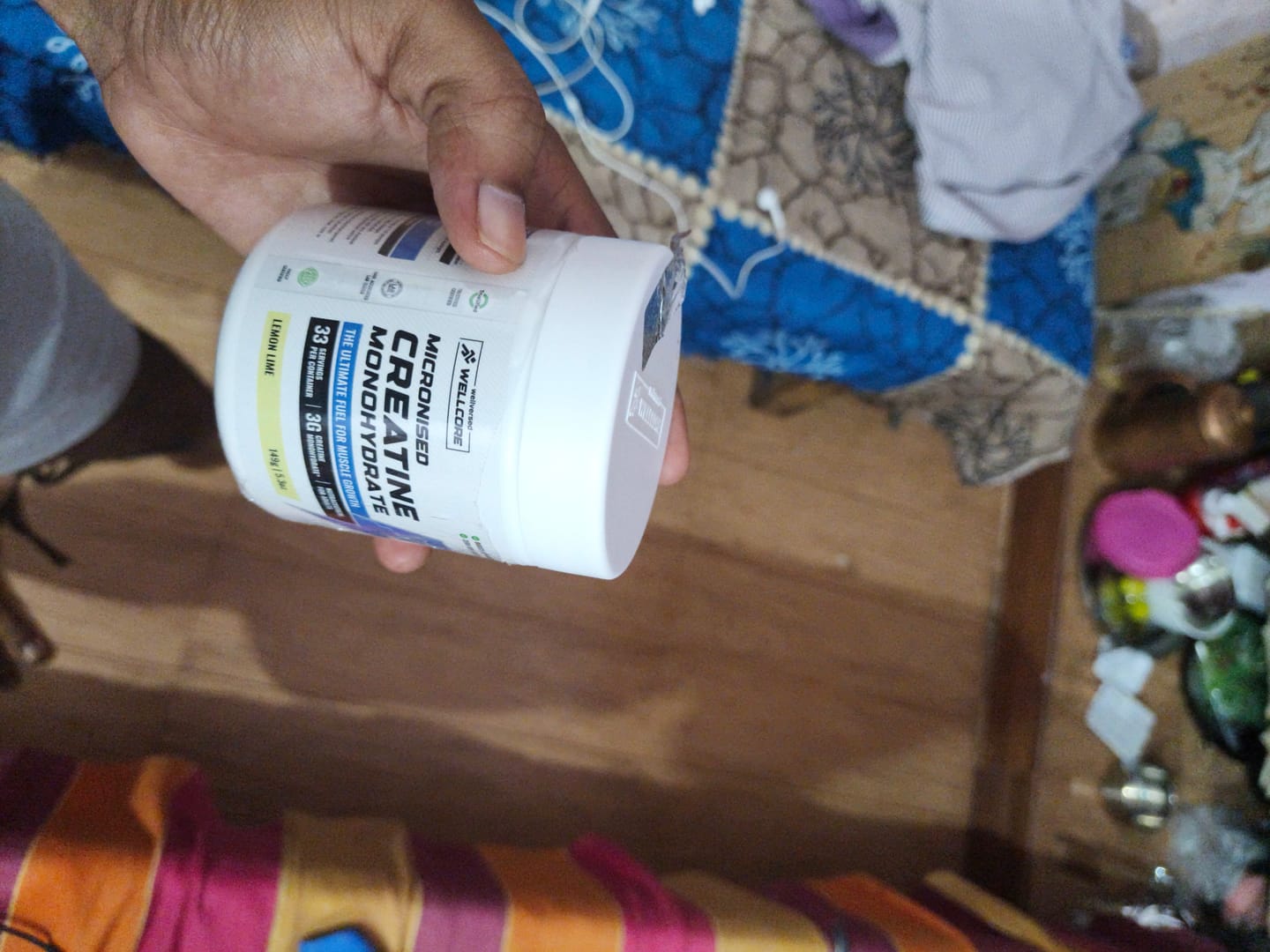 Customer photo review of Wellcore - Pure Micronised Creatine Monohydrate | Lemon Lime (149g, 33 servings)