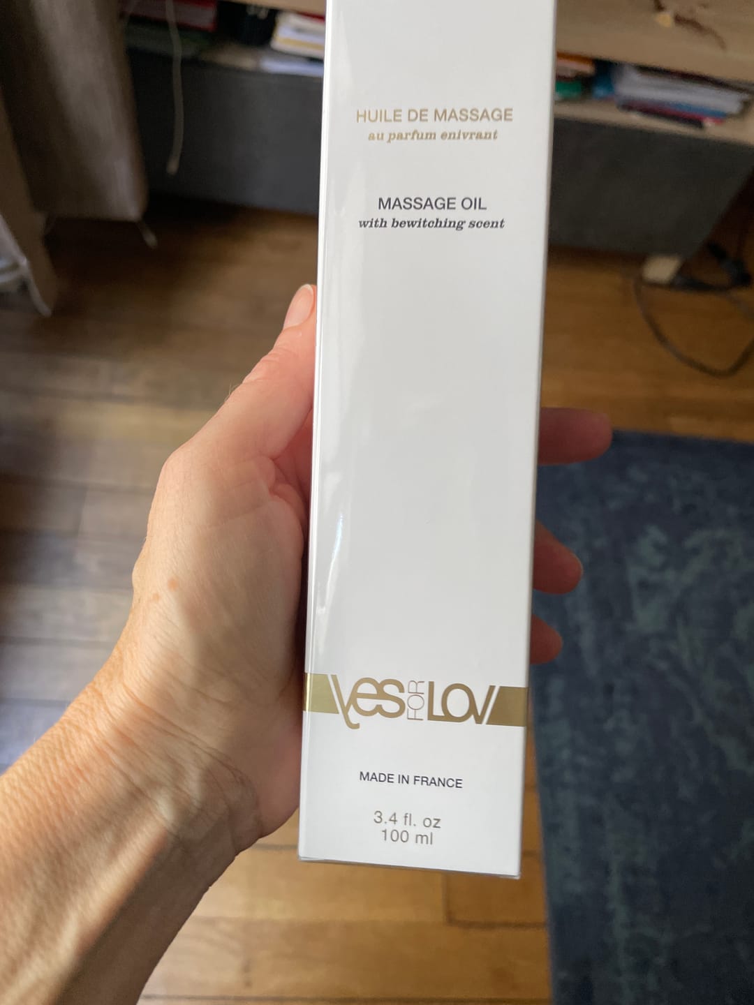 Customer photo review of Huile de massage sensuelle au parfum enivrant
