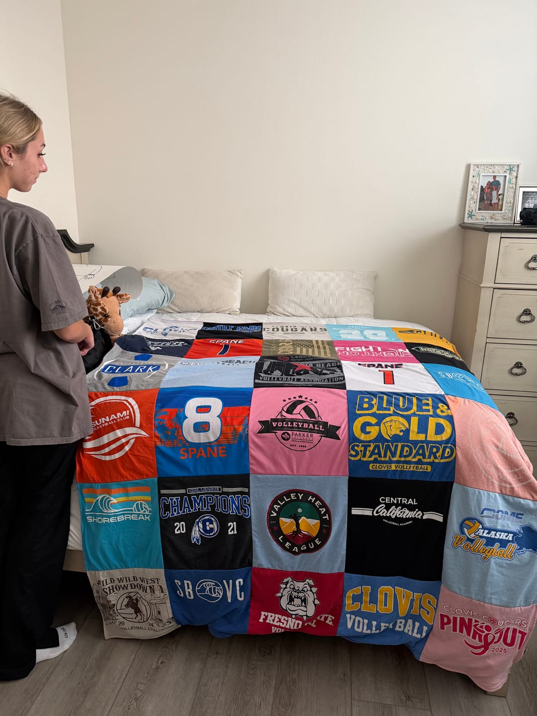 Customer photo review of Project Repat T-Shirt Quilt