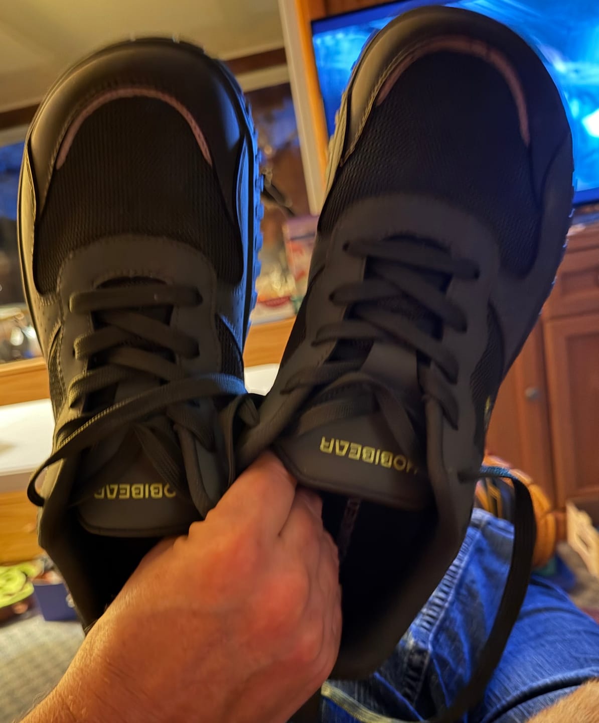 Customer photo review of Crest - Wide Toe Sneakers