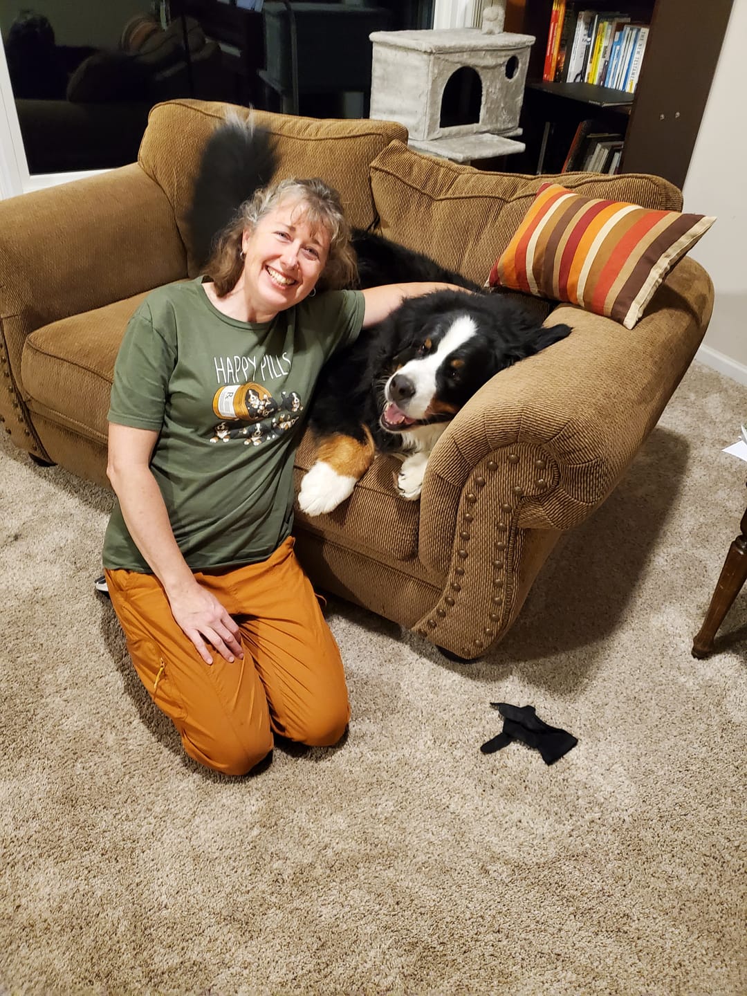 Customer photo review of Happy Pills Bernese Shirt