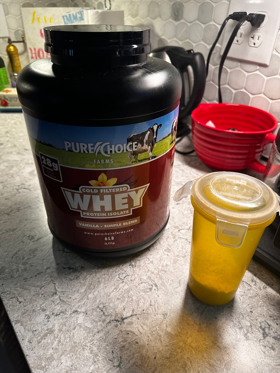 Customer photo review of Whey Protein Isolate