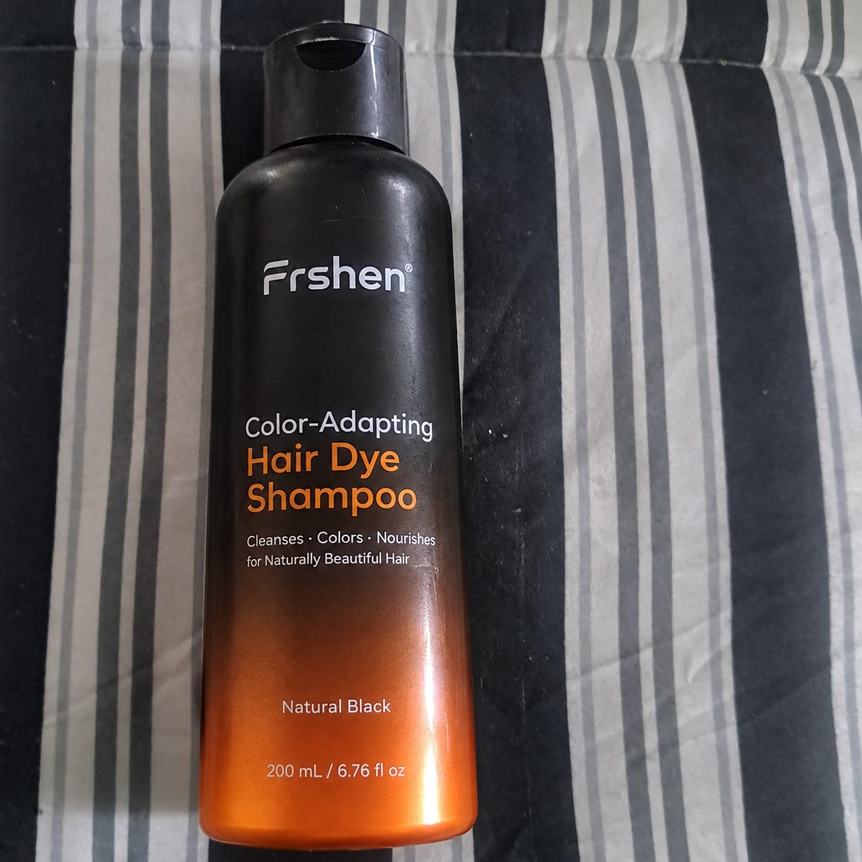Customer photo review of Color-Adapting Hair Dye Shampoo